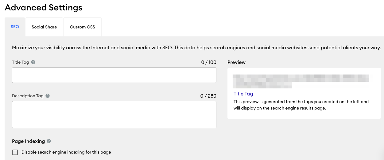 seo.kページ Page-Specific Advanced SEO Settings